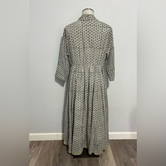 Zen Ethic French Designed Made in India Robe Bohème Raj Pompom Parvati Dress - Picture 3 of 11